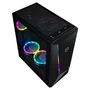 Hiditec V20 Pro Caja de PC Gaming Semitorre ARGB Negro con Cristal Templado, 8 Ventiladores, Compatible ATX